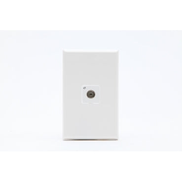 TV 75 Ohm Socket Outlet Rear F-Type Connect White