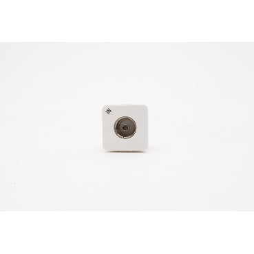 Module TV Outlet Engraved (IN) Pal to F-Type White
