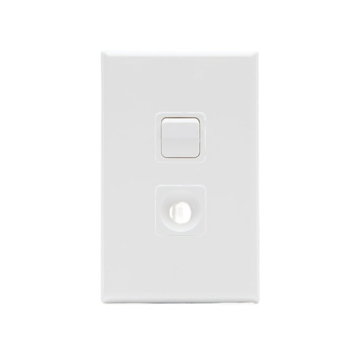 PCU Single Switched 20A White