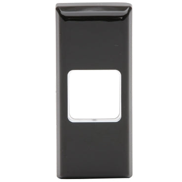Grid and Plate Architrave 1Gang Black