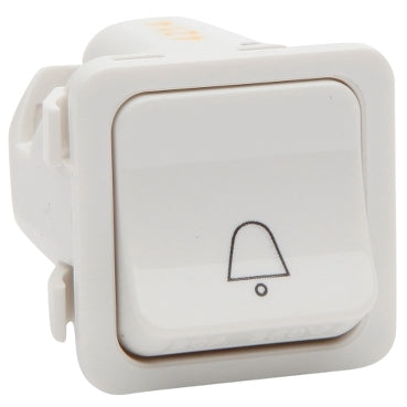 Sw Mech BELL Press N/O Spring Return White