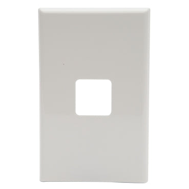 Grid and Cover Plate 1Gang White