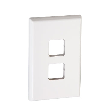 Grid and Plate 2Gang White