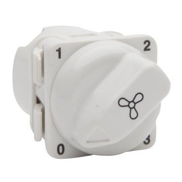 Rotary Sw Mech 4Position FAN White