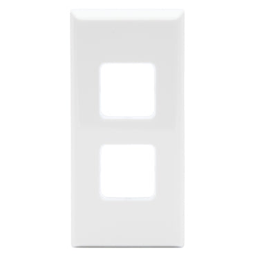 Worktop Grid and Cover Plate 2Gang White