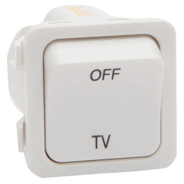 Sw Mech 20A 2Way TV White