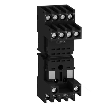 Zelio Socket Mini Relay 4C/O Mixed Term for RXM 2 RXM4