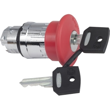 ZB4 Pbutton Mushroom Head 40mm Red Trigger Turn Release