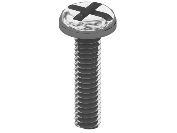 Pan Head Screw 6 x 30mm Zinc Plated