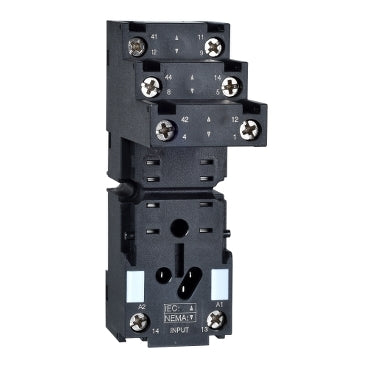 Zelio Socket Mini Relay 2C/O Separated Term