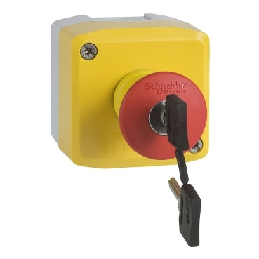 XAL Emergency Stop Stat 40mm Red Key Release