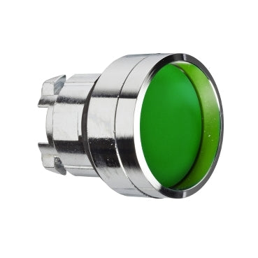 ZB4 Pbutton Head Flush Green Recessed