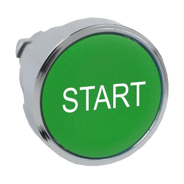 ZB4 Pbutton Head Flush Green Start
