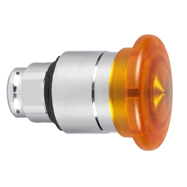 ZB4 Pbutton Mushroom Head Illum 40mm Yellow Pushpull