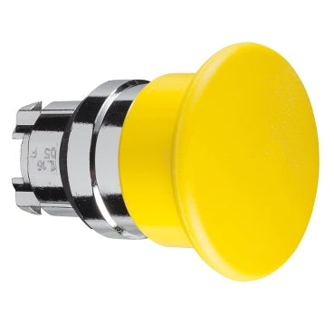 ZB4 Pbutton Mushroom Head 40mm Yellow Spring Return