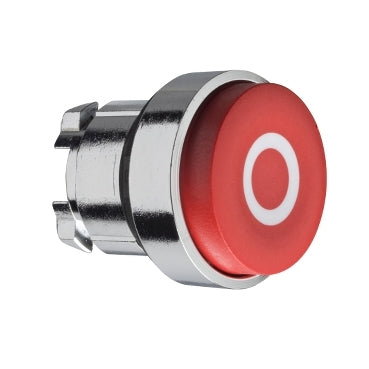 ZB4 Pbutton Head Projecting Red O
