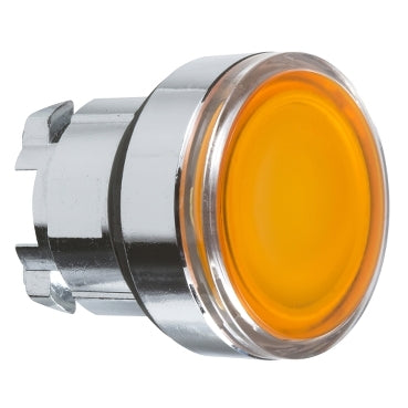 ZB4 Pbutton Head Flush Yellow Clear Cap for Legend