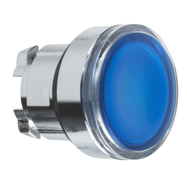 ZB4 Pbutton Head Illum LED Flush Blue
