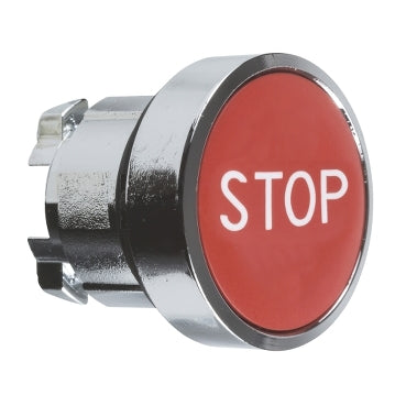 ZB4 Pbutton Head Flush Red Stop