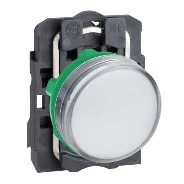 XB5 Pilot Light Dbl Ins White 24V with Integral LED