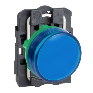 XB5 Pilot Light Dbl Ins Blue 24V with Integral LED