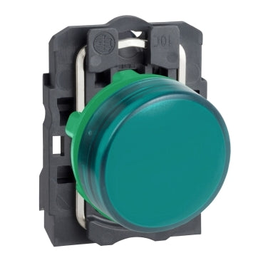 XB5 Pilot Light Dbl Ins Green 24V with Integral LED