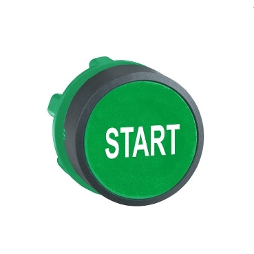 ZB5 Pbutton Head Dbl Ins Flush Green Start