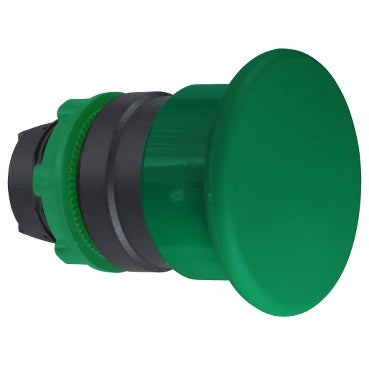 ZB5 Pbutton Mushroom Head Dbl Ins 40mm Green Spr Ret
