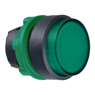 ZB5 Pbutton Head Dbl Ins Illum ProJ Latch Green