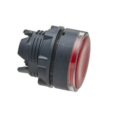 ZB5 Pbutton Head Dbl Ins Illum LED Flush Red
