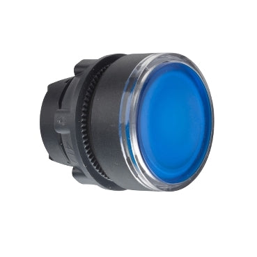 ZB5 Pbutton Head Dbl Ins Illum Flush Latch Blue