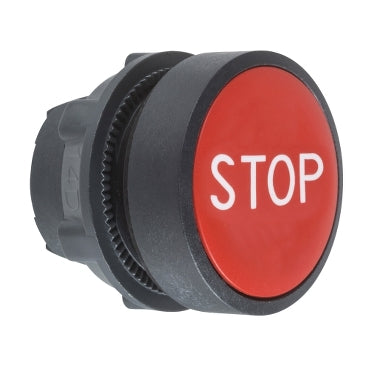 ZB5 Pbutton Head Dbl Ins Flush Red Stop