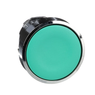 ZB4 Pbutton Head Flush Green