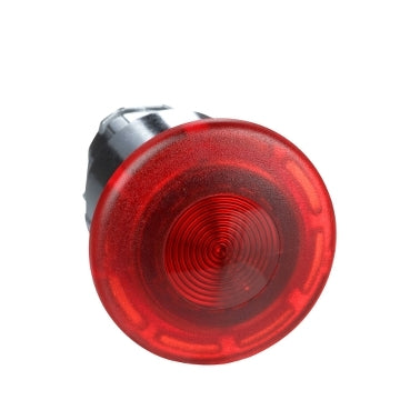 ZB4 Pbutton Mushroom Head Illum 40mm Red Pushpull