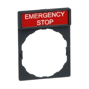Legend 30 x 40mm EMERGENCY STOP