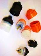 Plug 3Pin Heavy Duty Rubber 15A Black