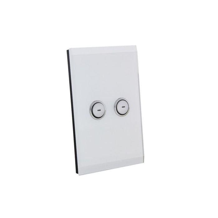 C-Bus Saturn A-Series Key Input Unit 2-Key Pure White