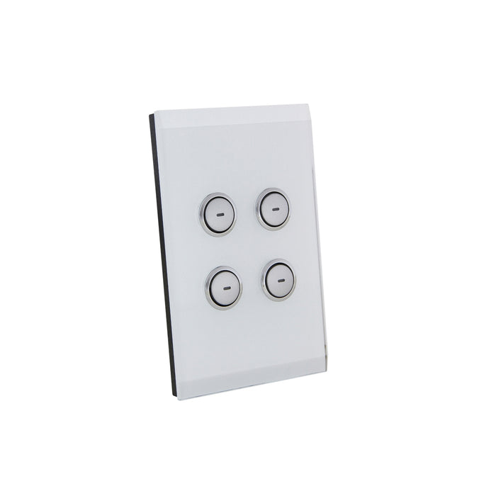 C-Bus Saturn A-Series Key Input Unit 4-Key Pure White