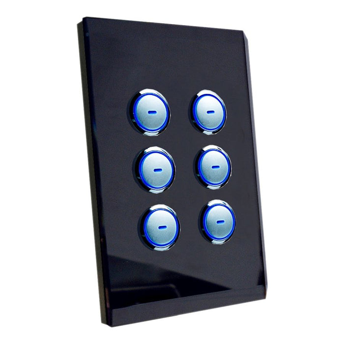 C-Bus Saturn A-Series Key Input Unit 6-Key Black