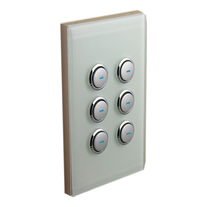 C-Bus Saturn A-Series Key Input Unit 6-Key White