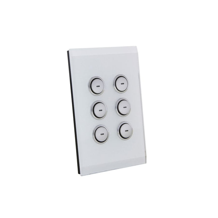 C-Bus Saturn A-Series Key Input Unit 6-Key Pure White