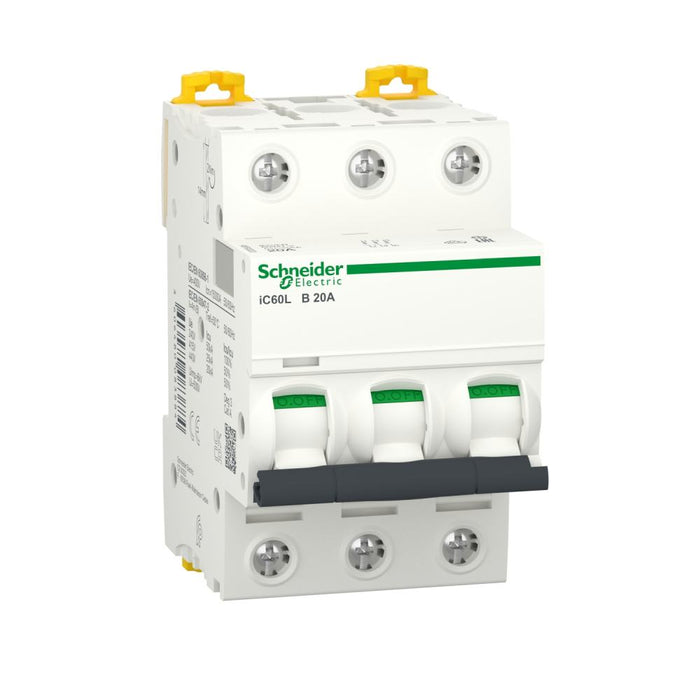 Acti9 iC60L MCB 3P 20A 25kA B-Curve