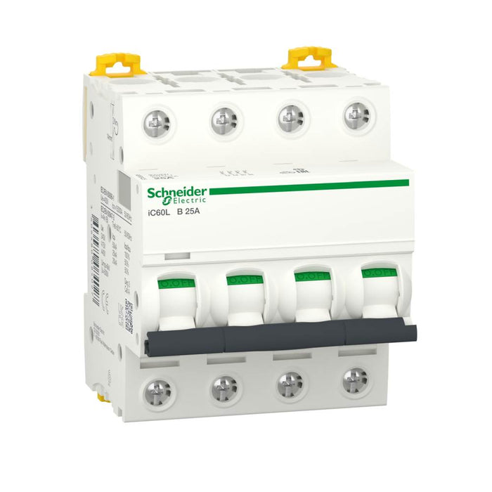 Acti9 iC60L MCB 4P 25A 25kA B-Curve