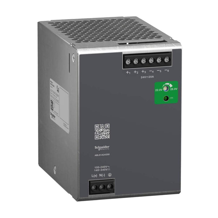 Modicon Power Supply 1Ph 480W 24VDC 20A Switch Mode