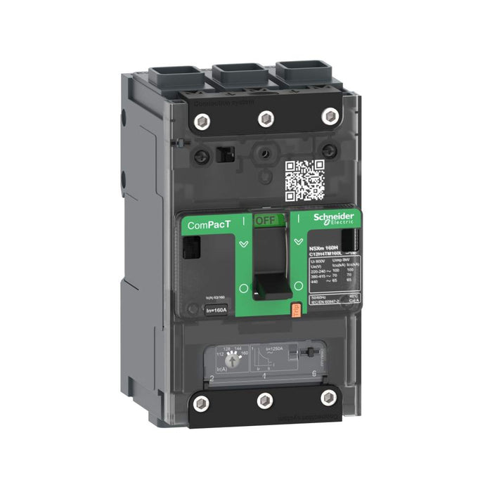 NSXm 100B Circuit Breaker 3P 25A 25kA/415VAC Lugs
