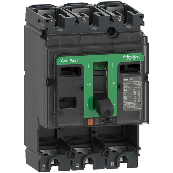 Circuit Breaker Basic Frame NSX160F 3P 160A 36kA/415VAC