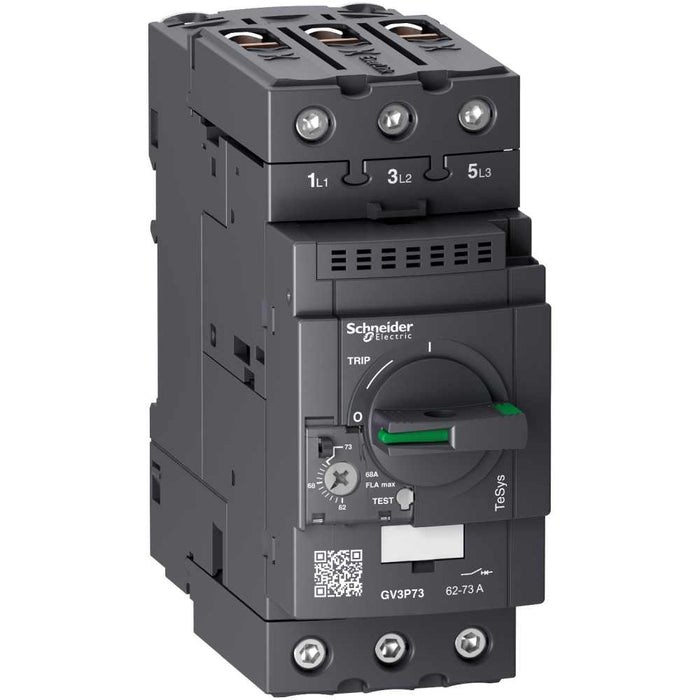 Motor Circuit Breaker GV3 3P 62-73A Therm Mag Everlink Term