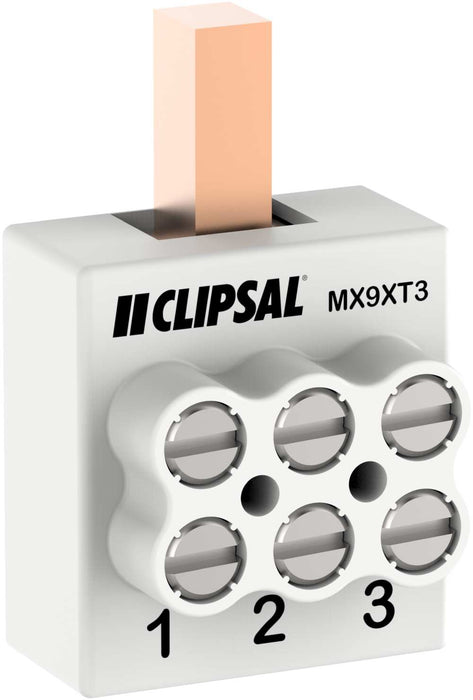Clipsal Switchboard Extra Terminal Lug Connector 3 Modules