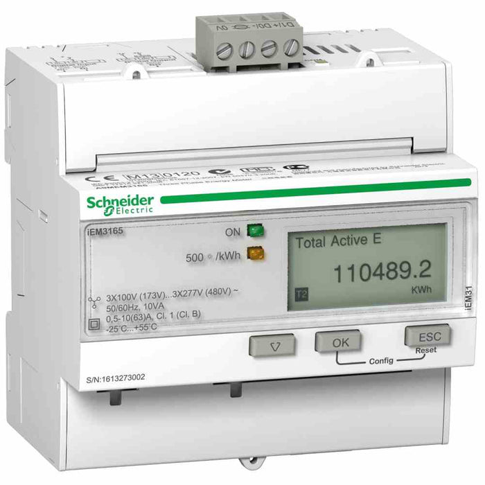 Energy Meter iEM3165 63A BACnet 1 Digital Multitariff MID