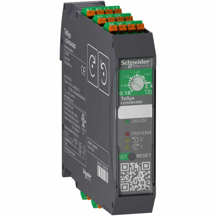 TeSys Reversing Starter Hybrid .75kW-400V Contr 24VDC Spring